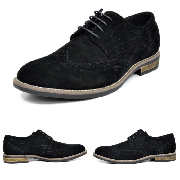NEW Mens Bruno Suede Leather Modern Oxfords Shoes